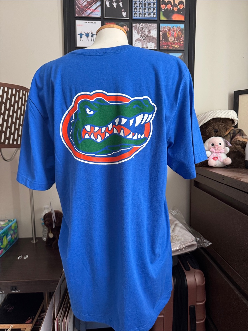 Nike Royal Blue Tee with Orange Florida Basketball Graphic